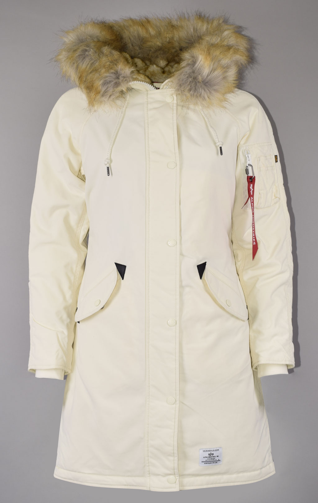 Женская аляска ALPHA INDUSTRIES ELYSE FW 22/23 m light cream 