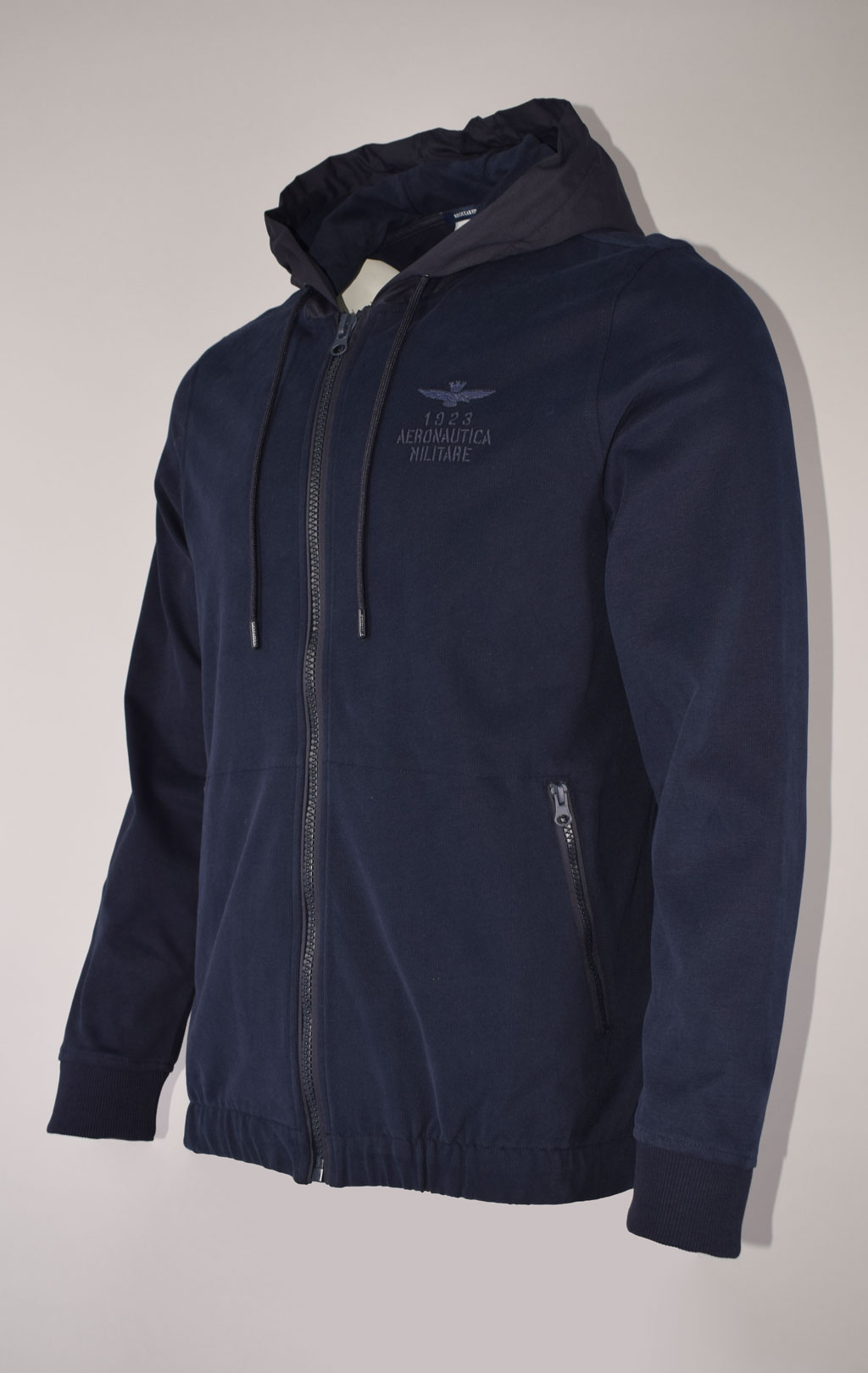 Толстовка с капюшоном AERONAUTICA MILITARE big size FW 23/24/TR dark blue (FE 1805) 