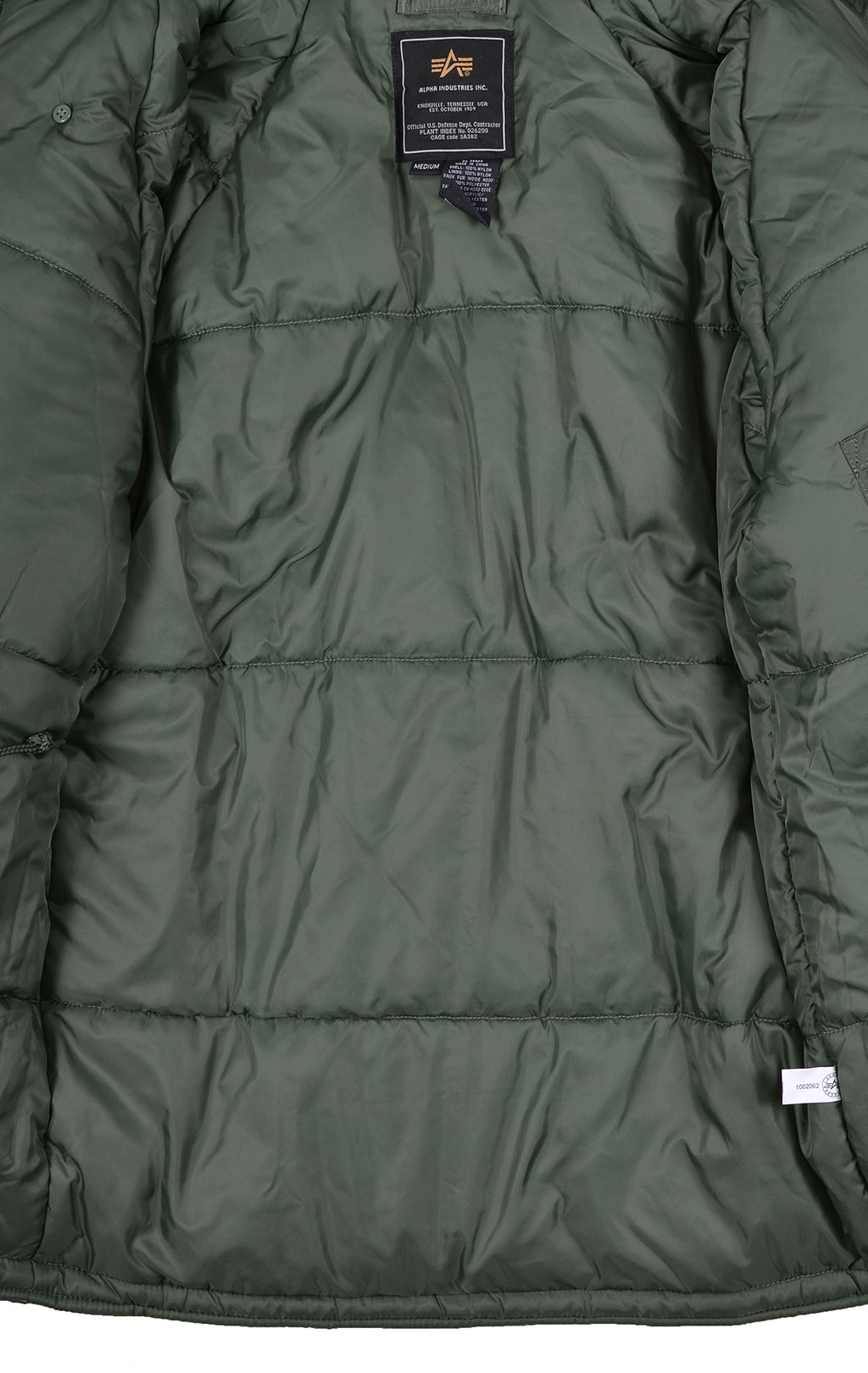 Аляска ALPHA INDUSTRIES CLASSIC big size N-3B натур. мех sage green 