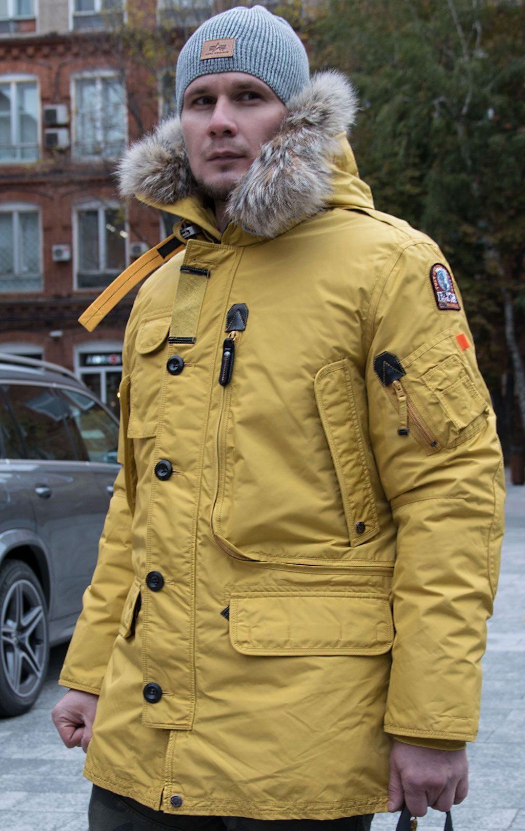 Аляска-пуховик PARAJUMPERS KODIAK FW 19/20 mustard 