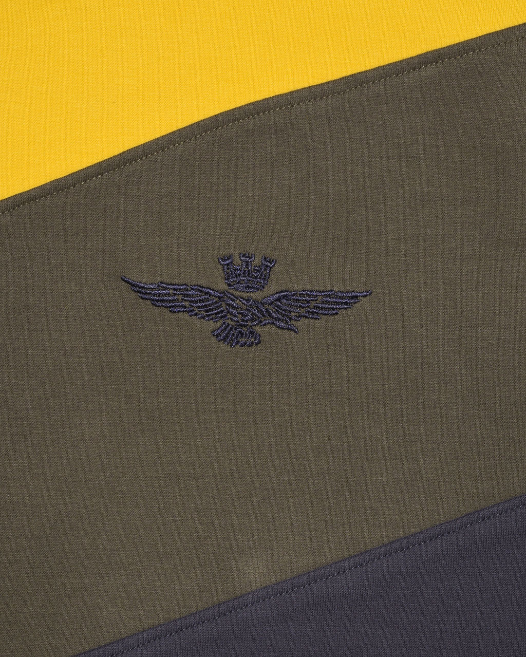 Толстовка с капюшоном AERONAUTICA MILITARE FW 19/20 giallo/verde (FE 1403) 