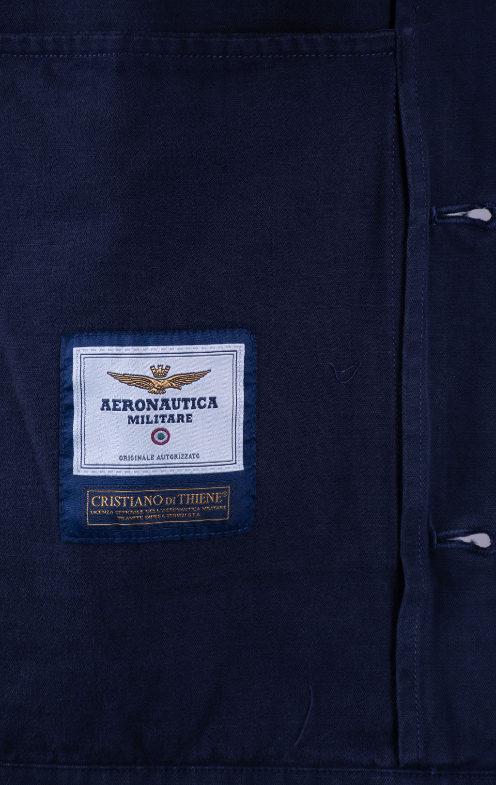 Куртка-рубашка AERONAUTICA MILITARE big size FW 26/27/IN dark blue (AC 0045) 