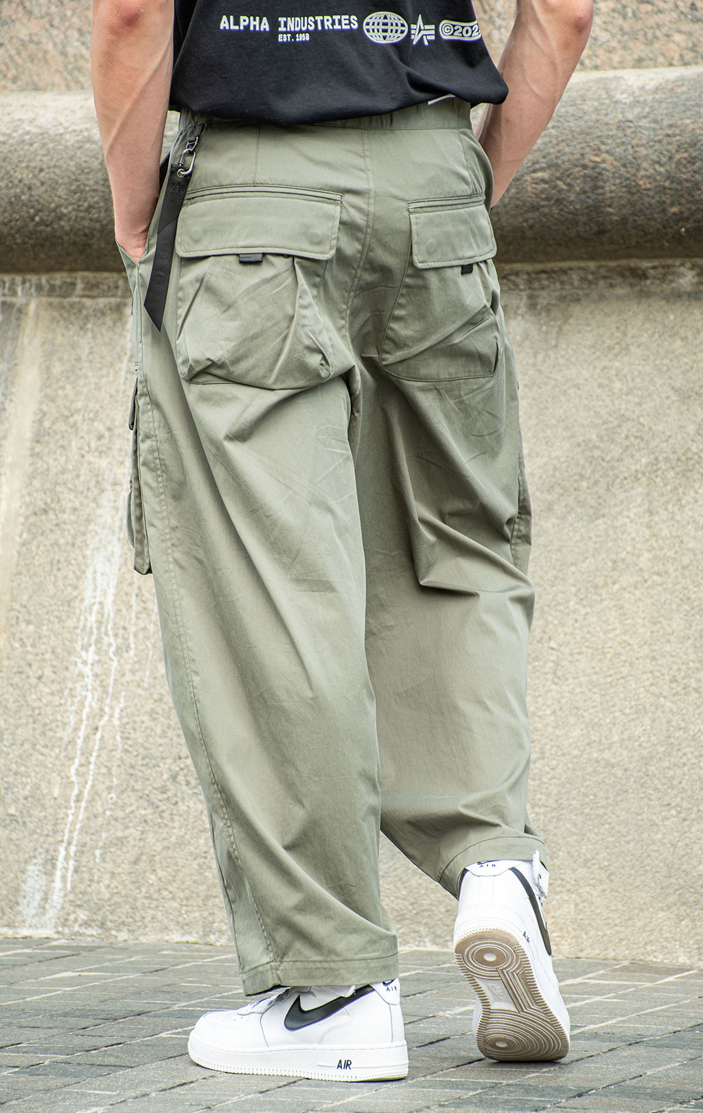 Брюки-карго ALPHA INDUSTRIES OVERSIZED TACTICAL PANT FW 24/25 field grey 