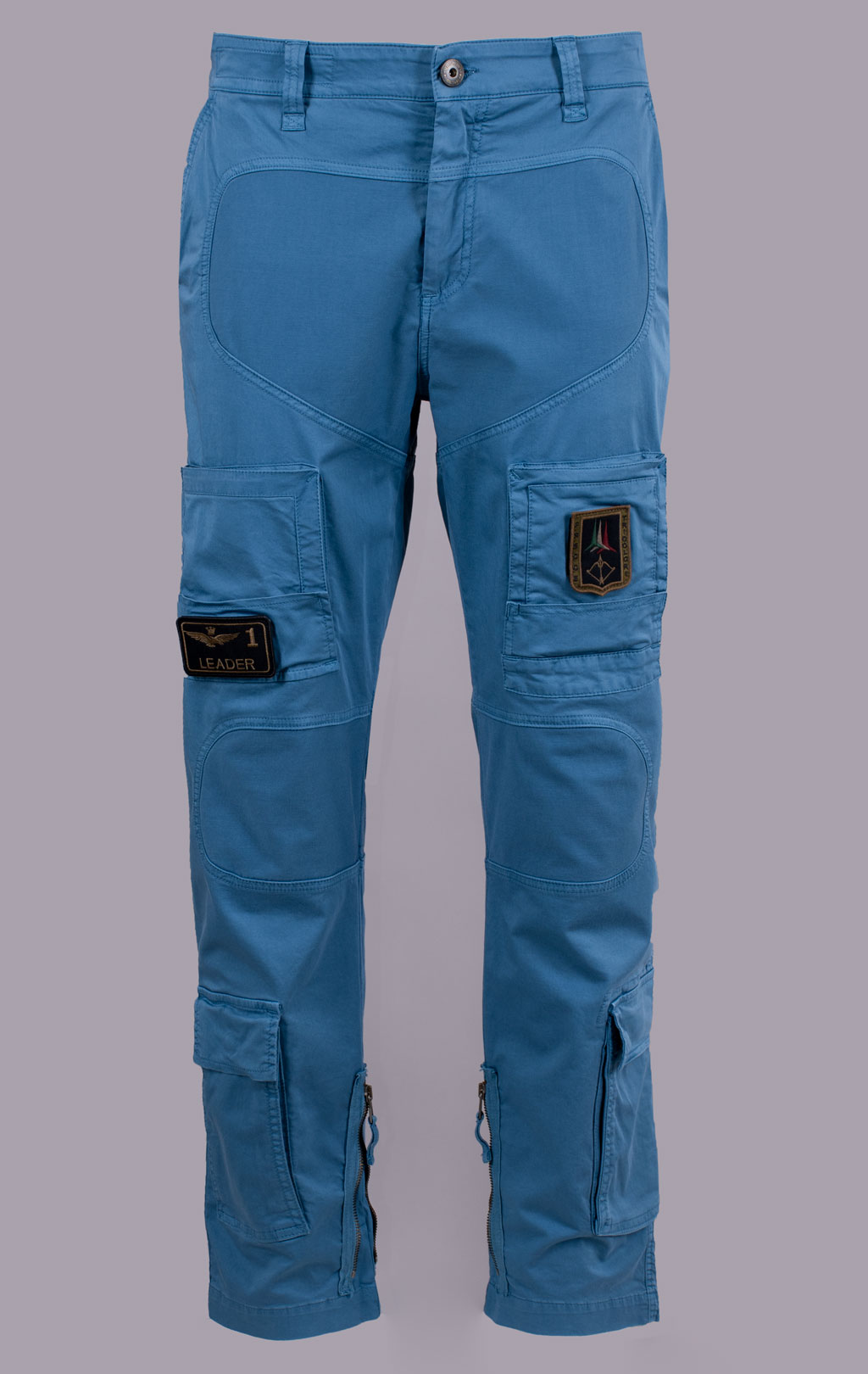 Брюки-карго AERONAUTICA MILITARE ANTI-G SS 26/AL dusty blue (PA 1387) 