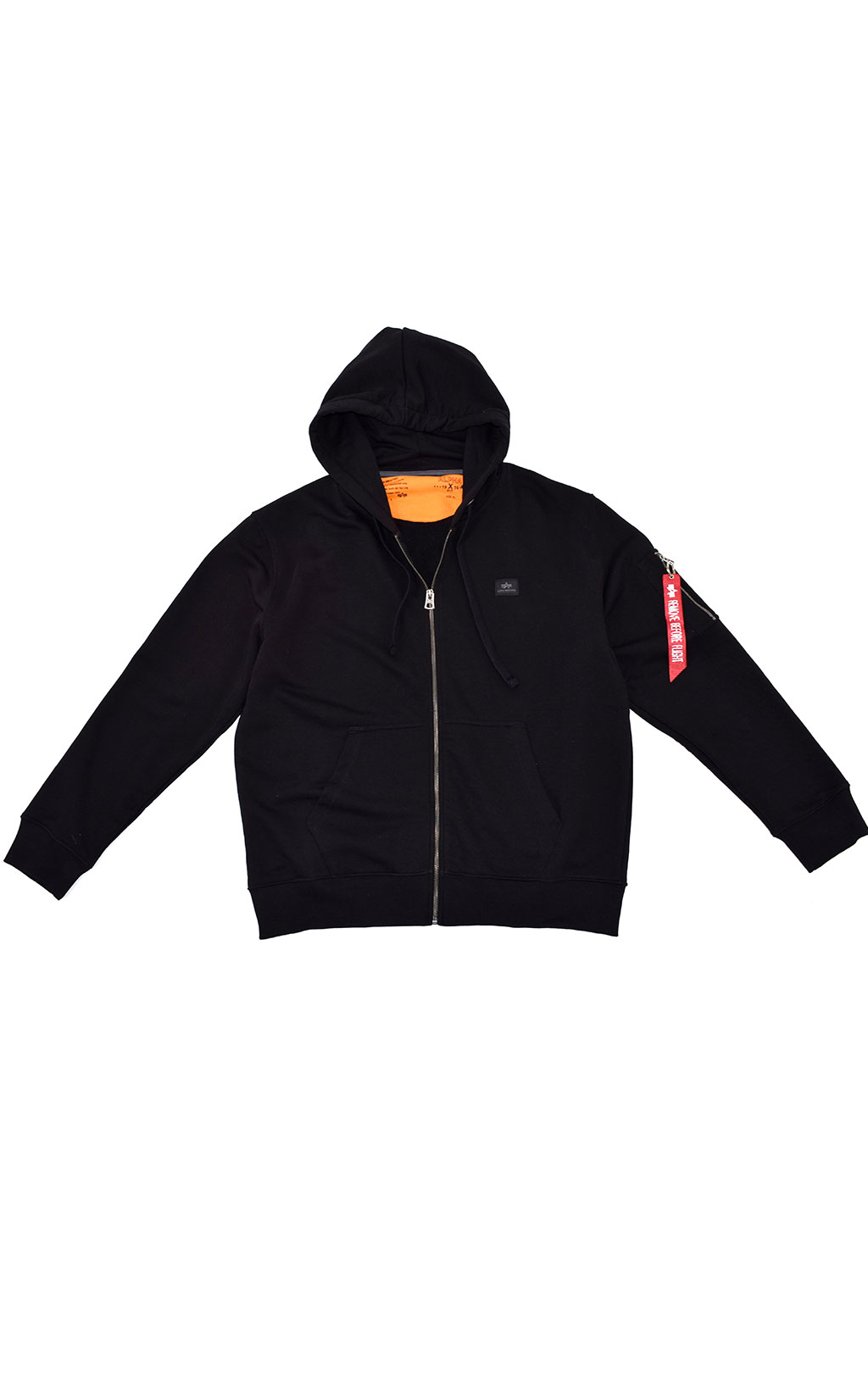 Толстовка ALPHA INDUSTRIES X-FIT ZIP HOODY black 