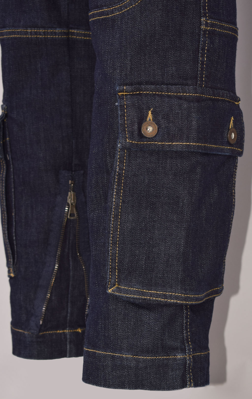 Джинсы-карго AERONAUTICA MILITARE ANTI-G плотные FW 23/24/AL dark denim wash (PA 939) 