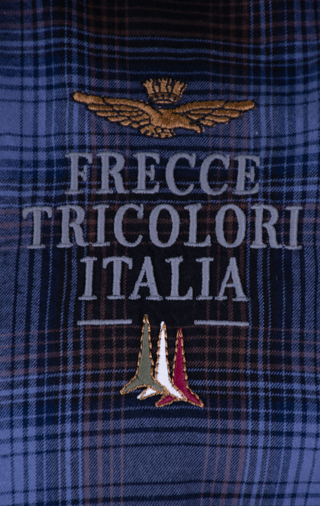 Рубашка AERONAUTICA MILITARE FW 26/27/IN blue optical checked (CA 1335) 