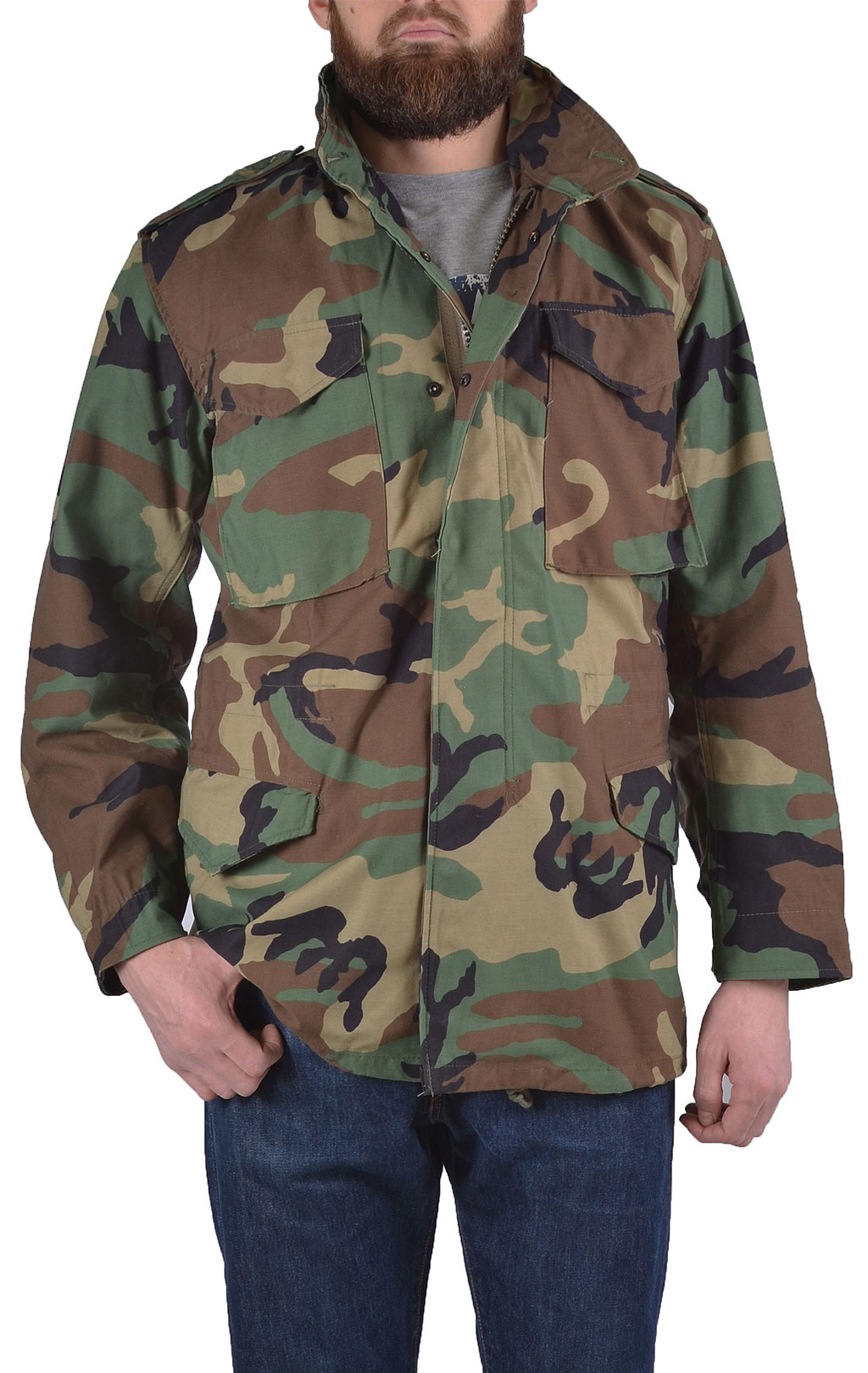 Куртка армейская CLASSIC M-65 camo woodland США
