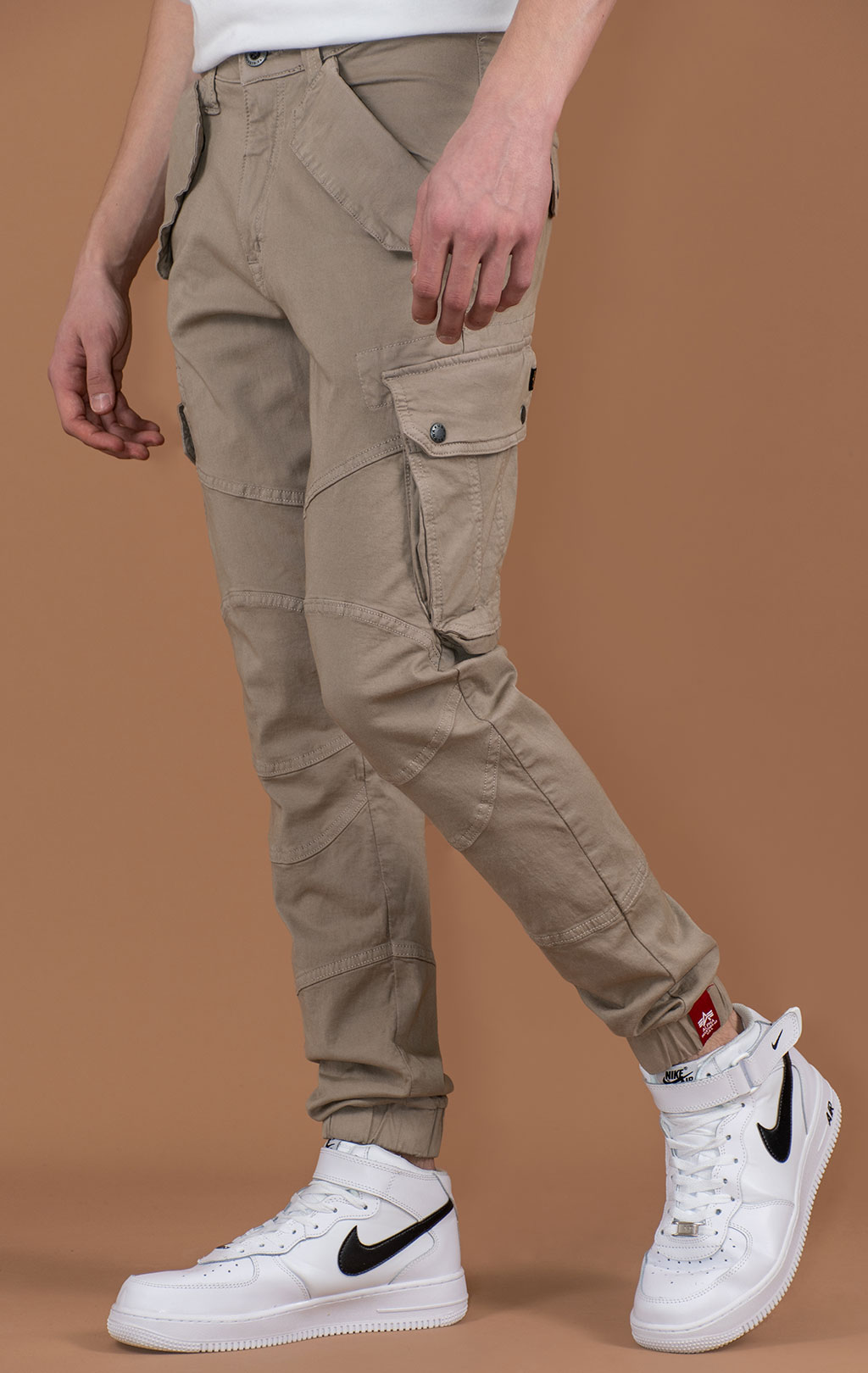 Брюки-карго ALPHA INDUSTRIES COMBAT LW vintage sand 