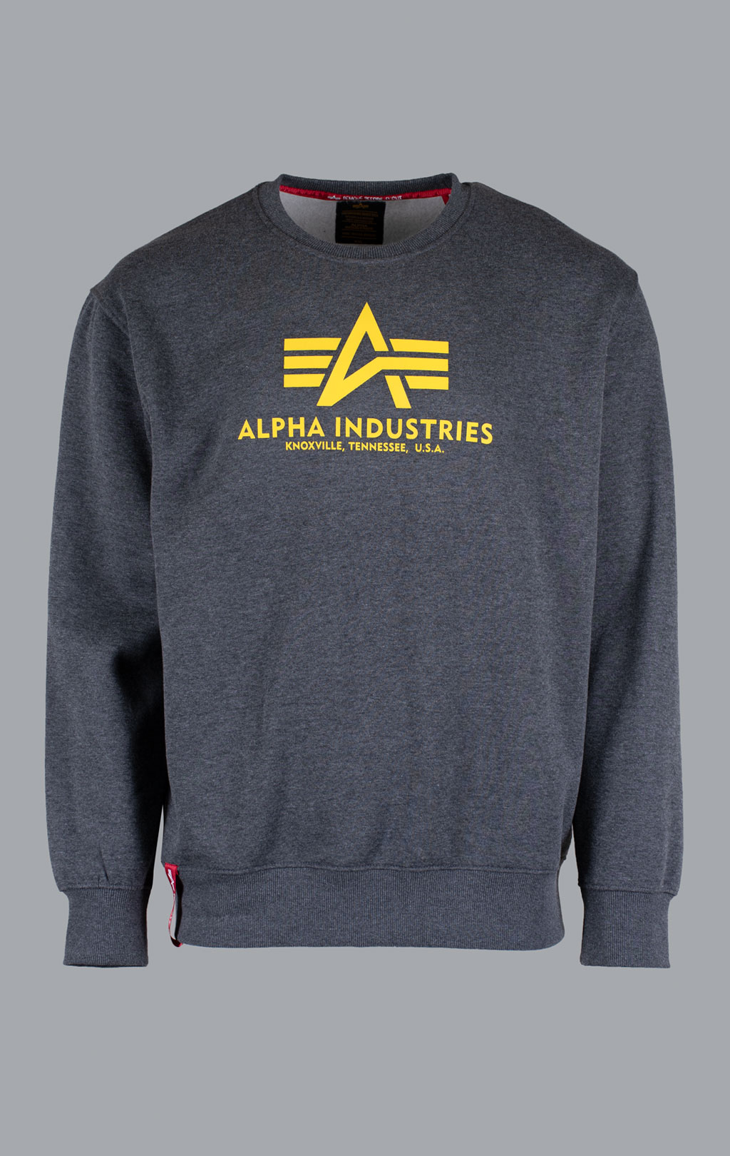 Свитшот ALPHA INDUSTRIES BASIC SWEATER charcoal heather 