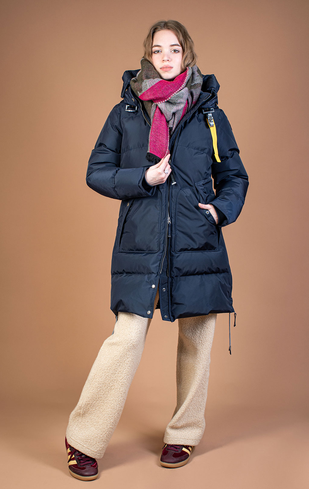 Женская куртка-пуховик PARAJUMPERS LONG BEAR FW 26/27 blue navy 