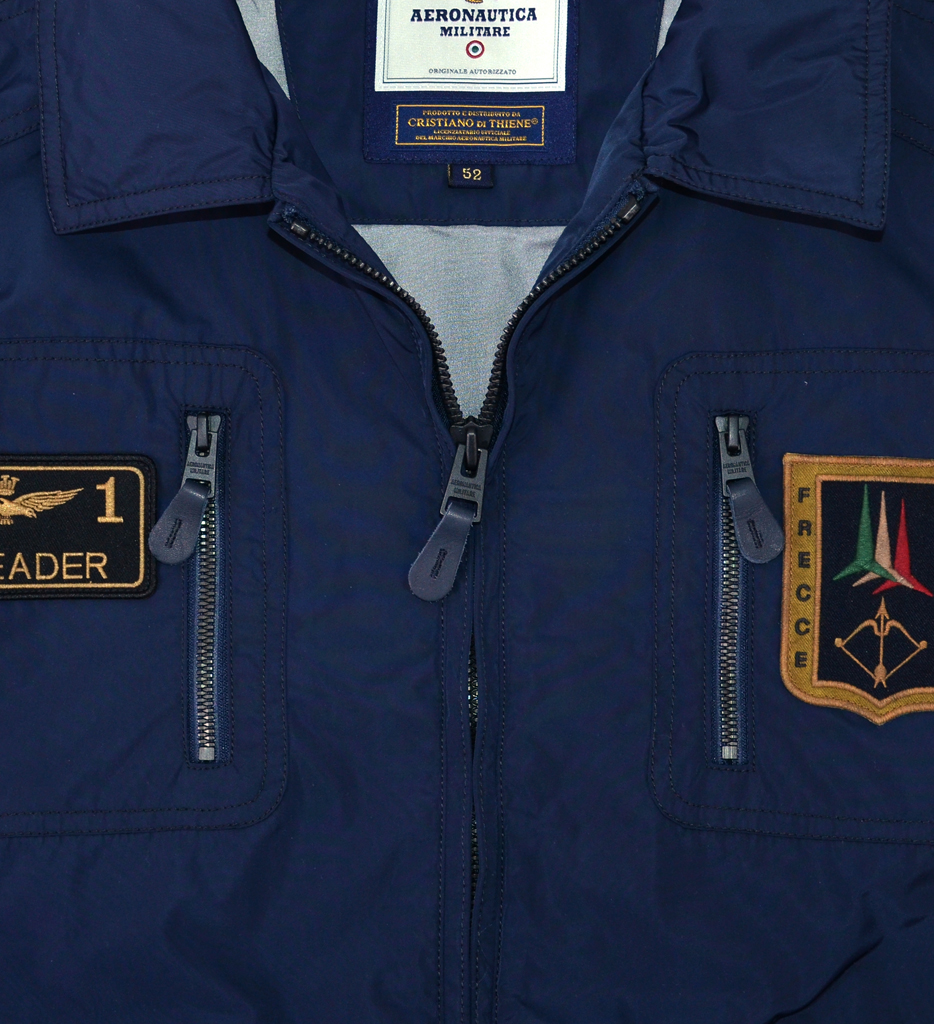 Ветровка-бомбер AERONAUTICA MILITARE blue navy (AB 1559) 