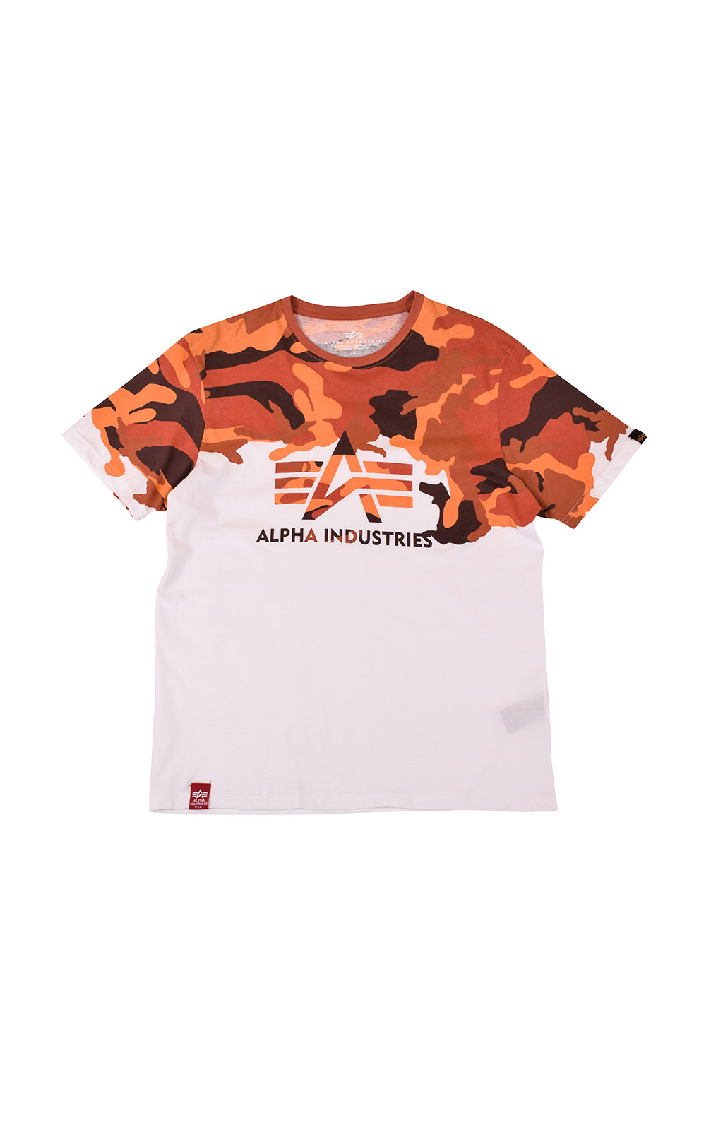 Футболка ALPHA INDUSTRIES LOST CAMO T orange camo 