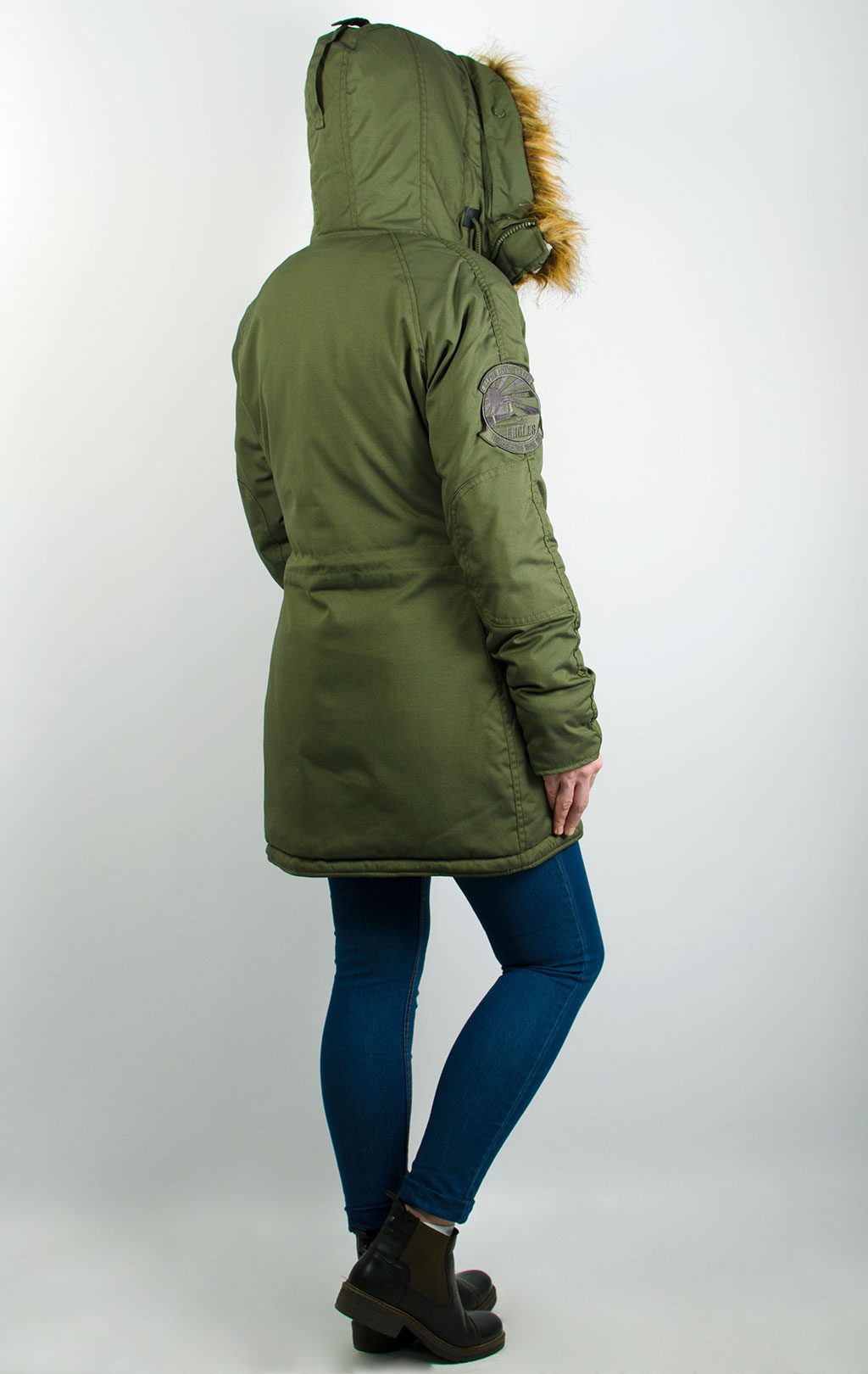 Женская аляска ALPHA INDUSTRIES EXPLORER dark green 