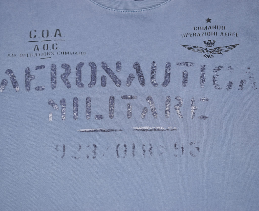 Футболка AERONAUTICA MILITARE SS19 azul (TS 1625)