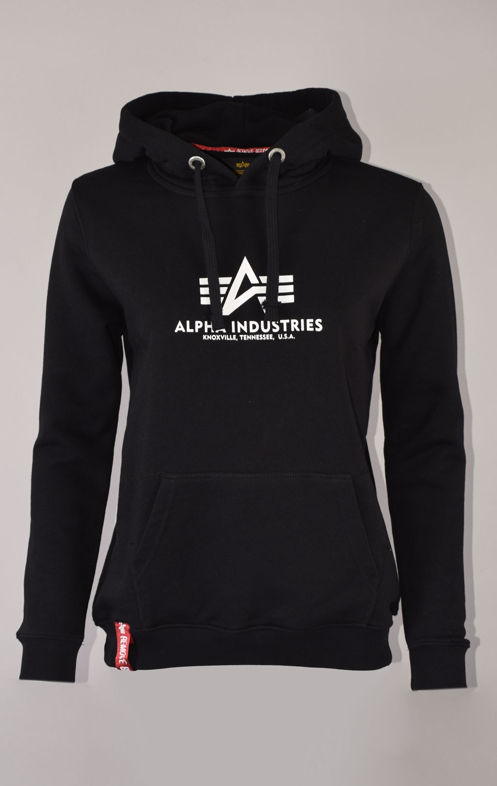 Женская толстовка ALPHA INDUSTRIES NEW BASIC HOODY black 