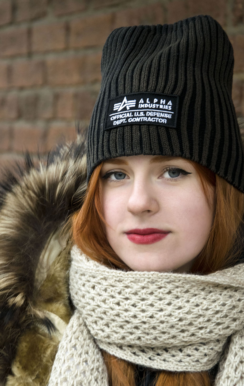 Шапка ALPHA INDUSTRIES HEAVY RIB BEANIE II black 