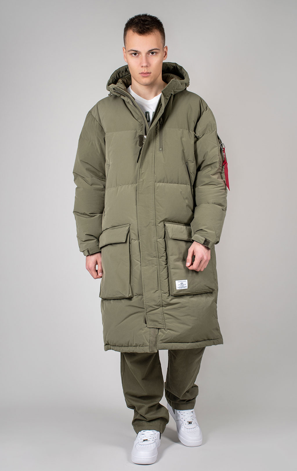 Парка ALPHA INDUSTRIES LONG PUFFER PARKA FW 24/25 OG-107 green 
