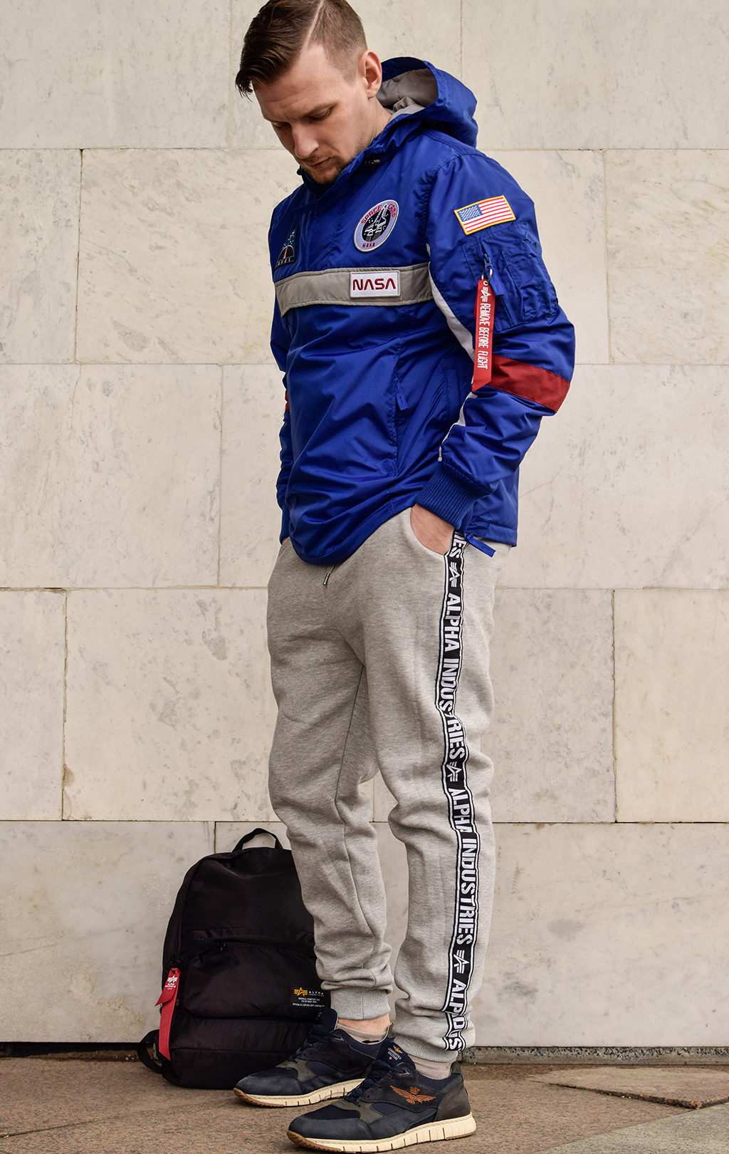 Анорак ALPHA INDUSTRIES NASA SPACE CAMP ANORAK nautical blue 