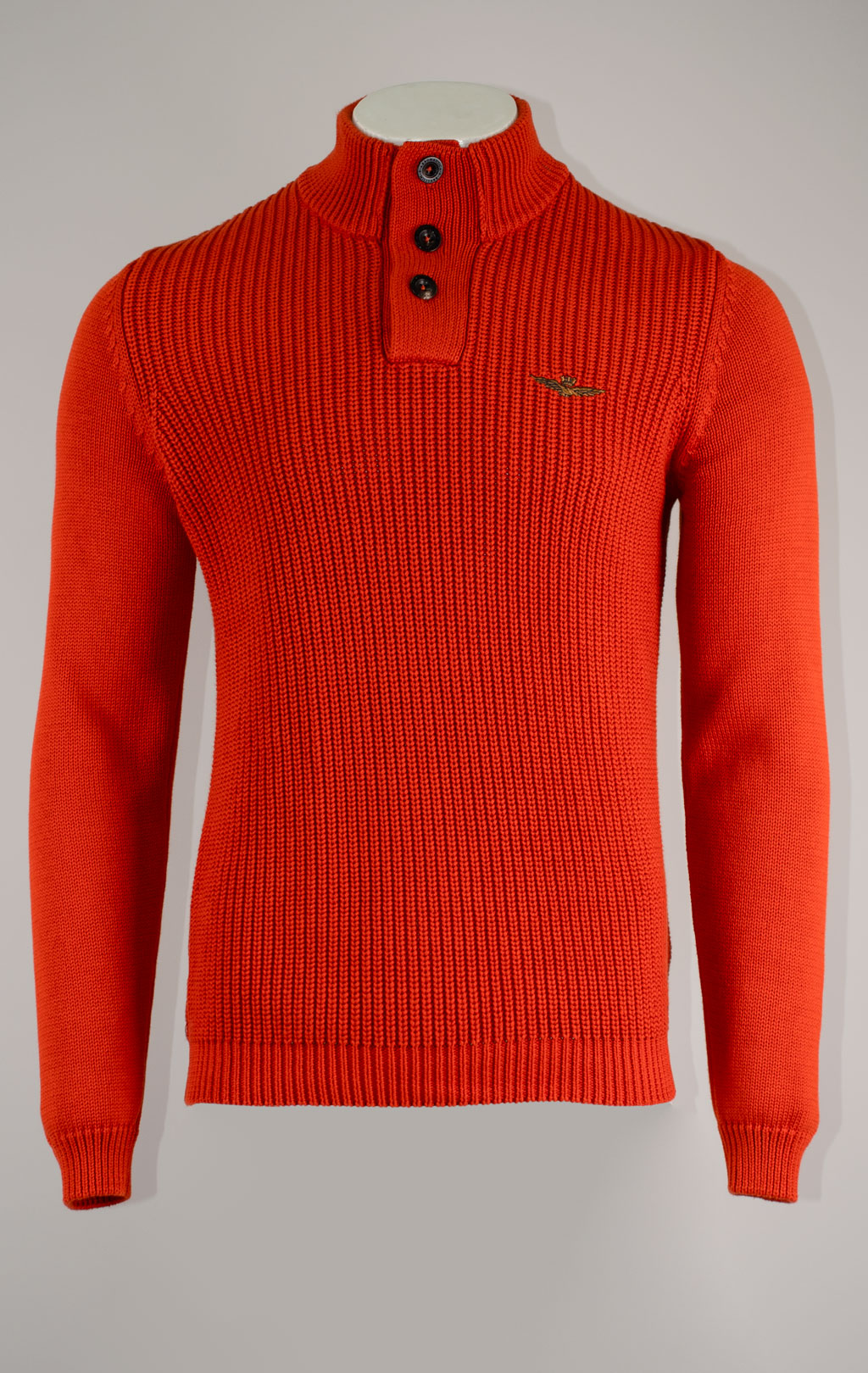 Свитер на пуговицах AERONAUTICA MILITARE FW 25/26/BL clay orange (MA 1572) 