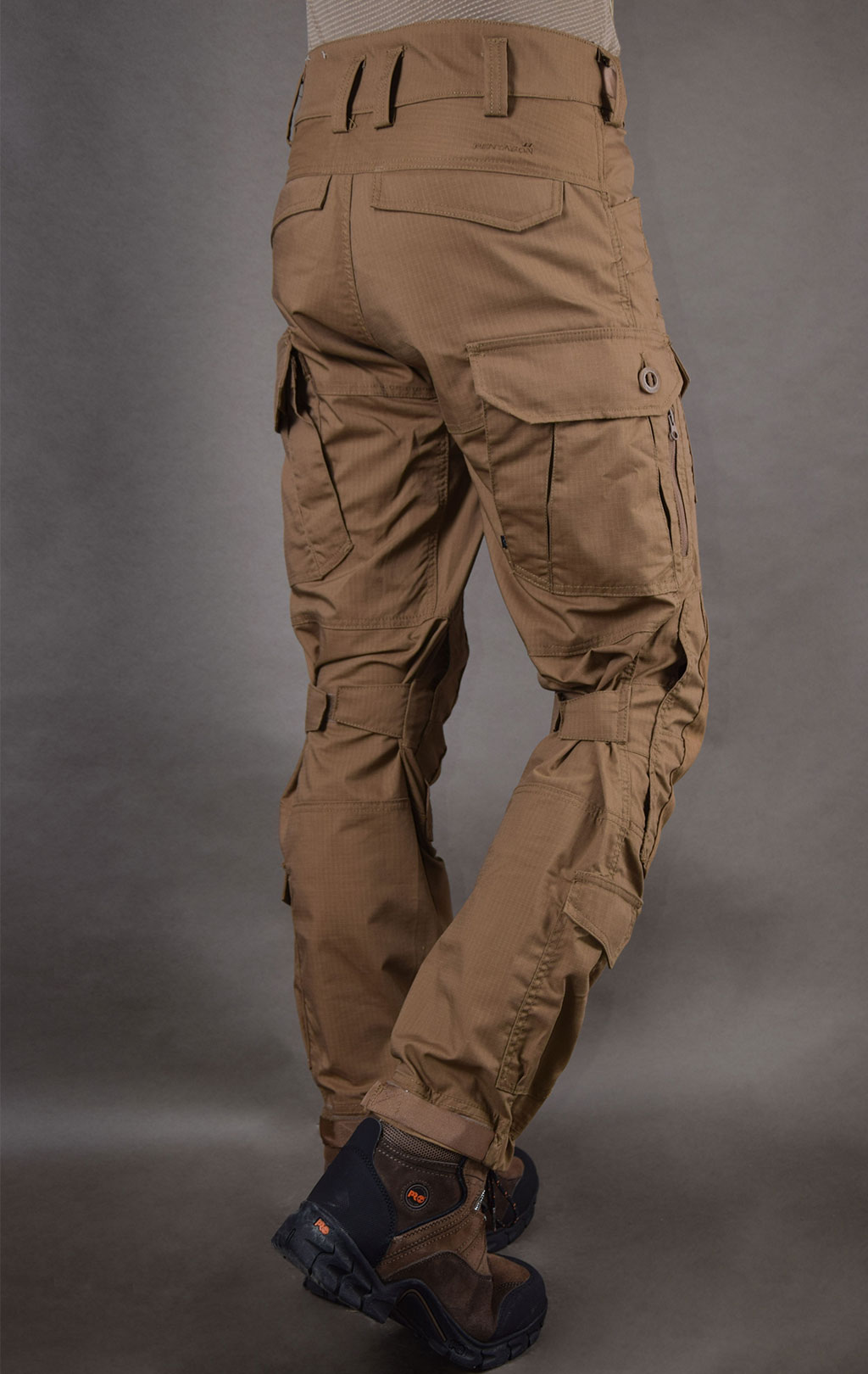 Брюки тактические Pentagon WOLF big size хлопок35%/полиэстер65% Rip-Stop stretch coyote 05031 