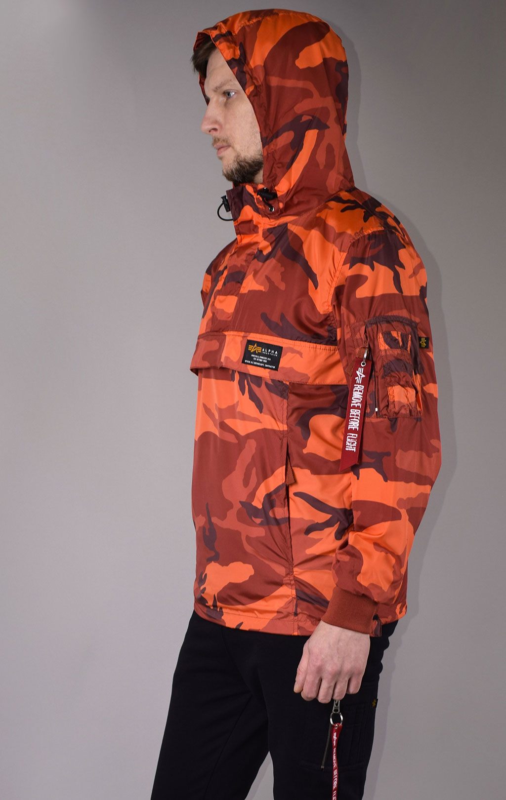 Анорак ALPHA INDUSTRIES GLIDER ANORAK orange camo 