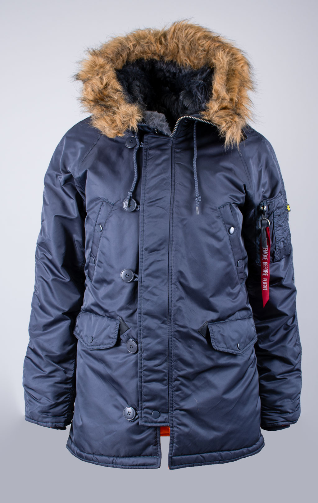 Аляска ALPHA INDUSTRIES SLIM FIT GEN-I N-3B steel blue/orange 