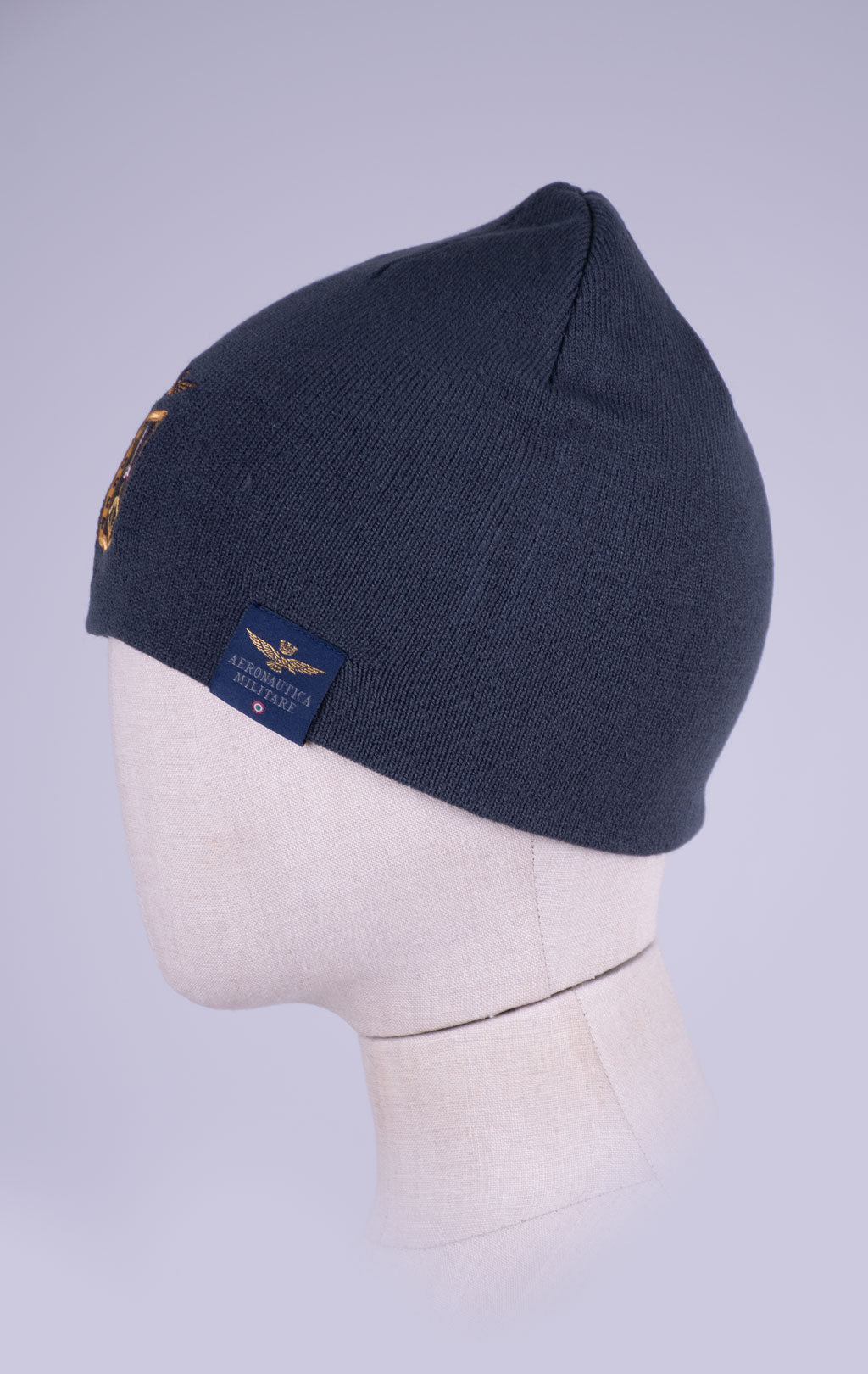 Шапка вязаная AERONAUTICA MILITARE FW 26/27/CN shark (CU 0092) 