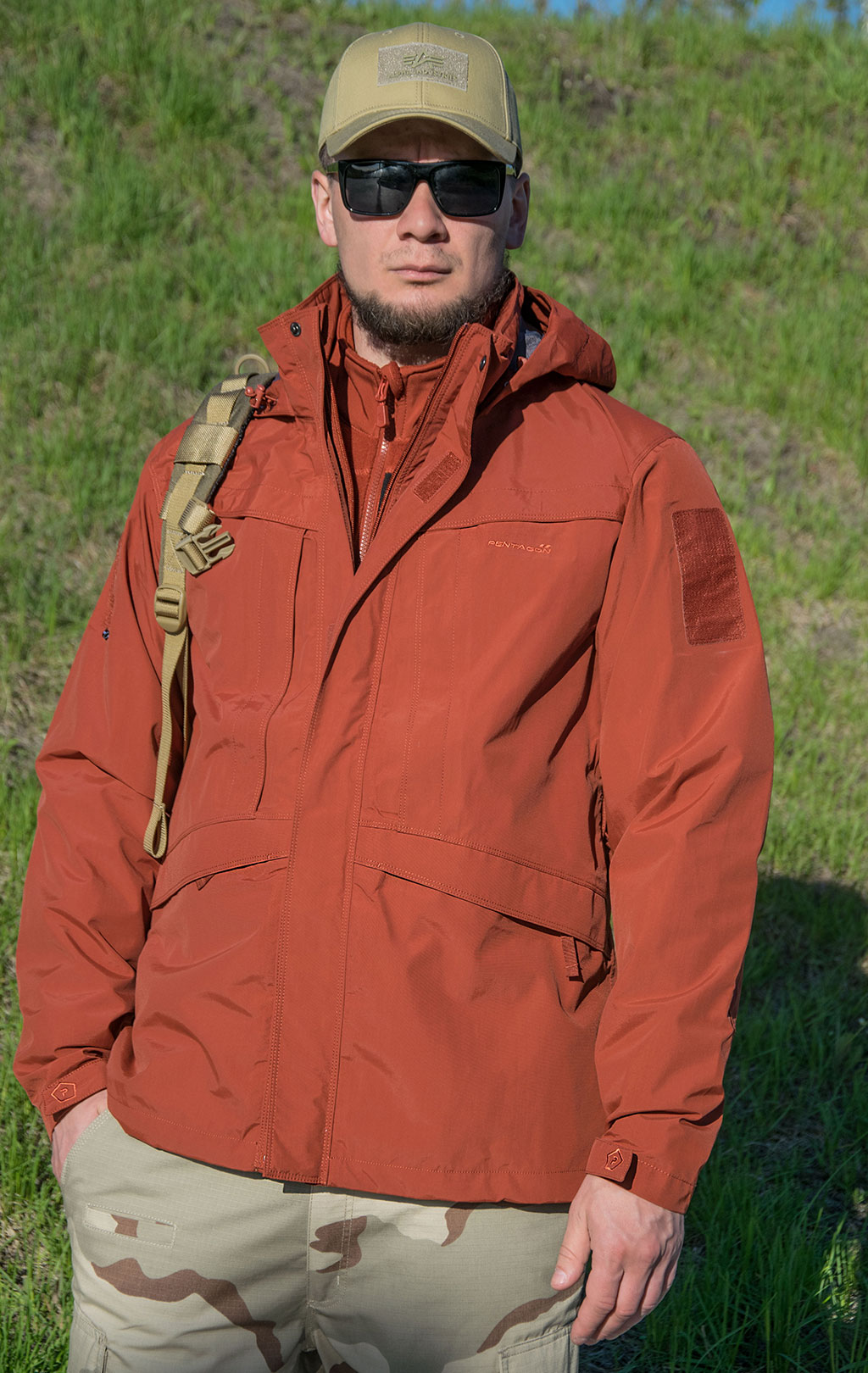 Куртка тактическая Pentagon мембрана HURRICANE MJC® SYSTEM maroon red 07104 
