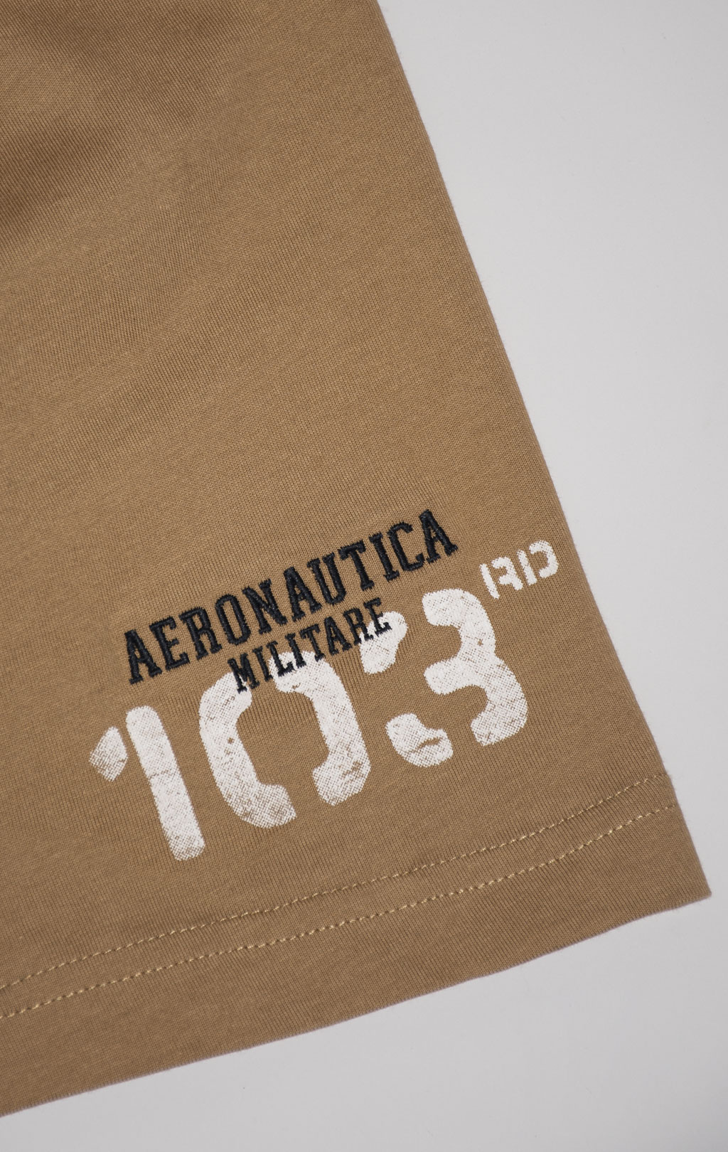 Футболка AERONAUTICA MILITARE SS 24/BD peanut brown (TS 2214) 