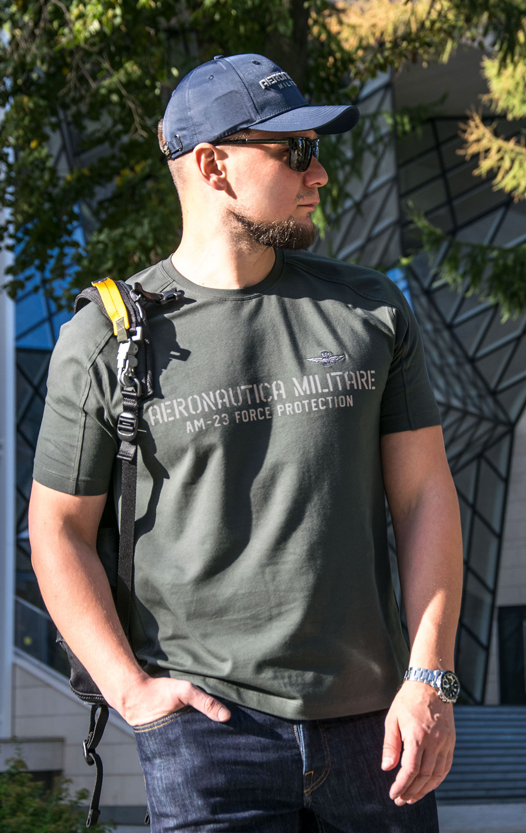 Футболка AERONAUTICA MILITARE FW 23/24/TR dark green (TS 2149) 