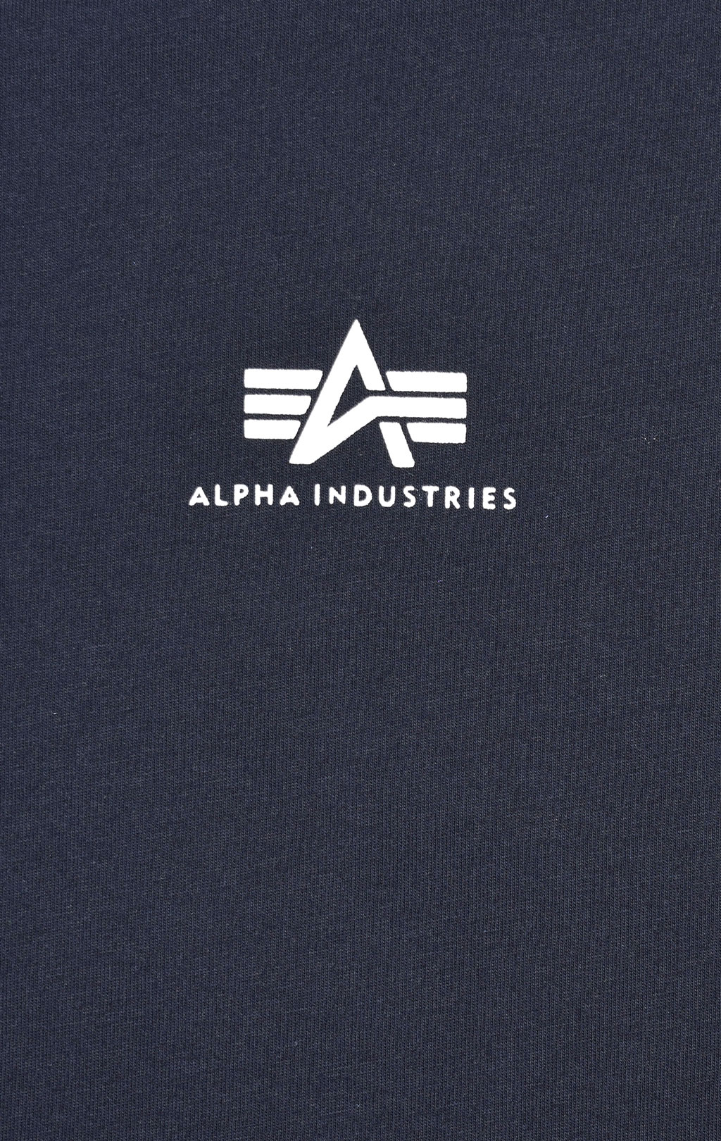 Футболка ALPHA INDUSTRIES BASIC T SMALL LOGO big size rep. blue 