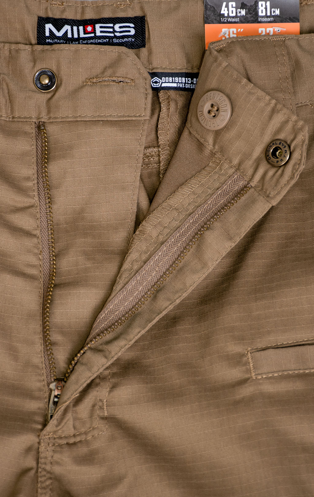Брюки тактические Pentagon RANGER 2.0 Ultra 155 хлопок21%/полиэстер79% Rip-Stop stretch coyote 05066 