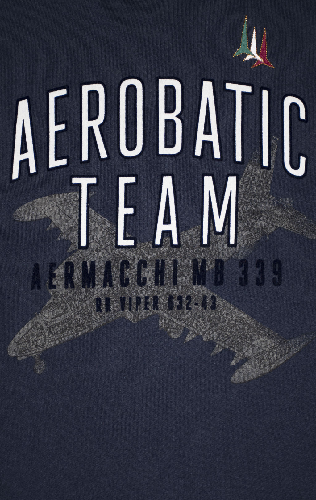 Футболка AERONAUTICA MILITARE SS 24/BD blue navy (TS 2219) 