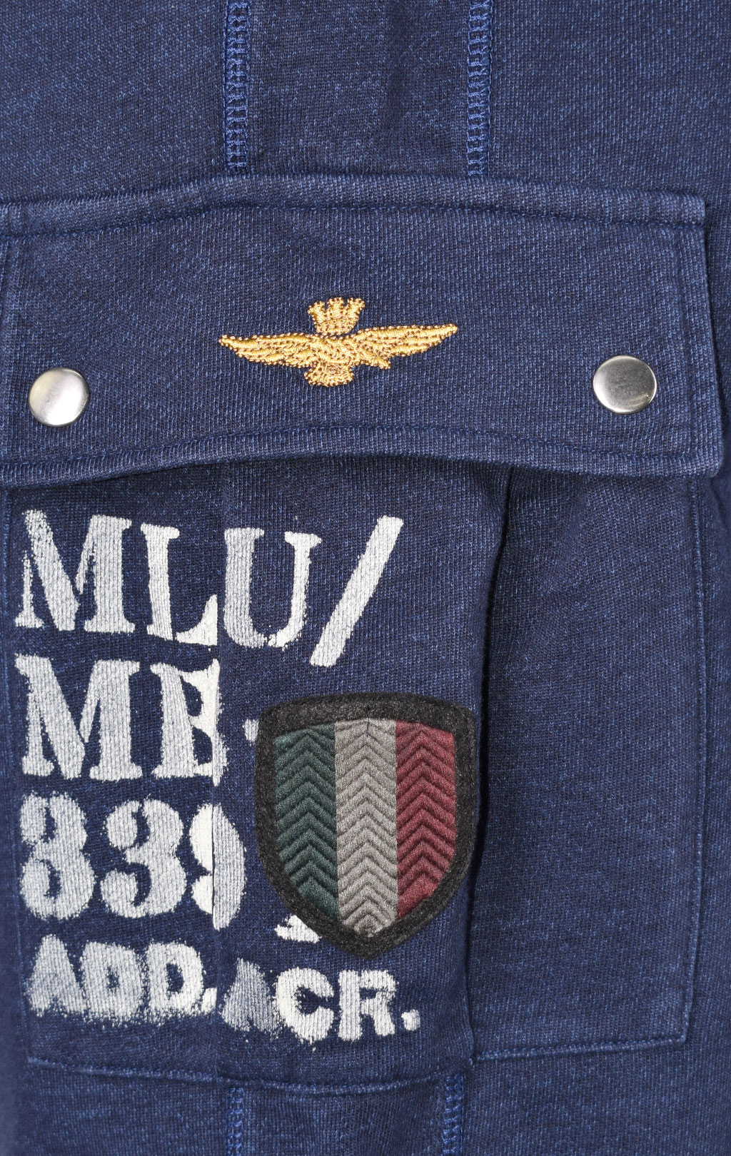 Брюки спортивные AERONAUTICA MILITARE big size SS 23/IN indaco denim (PF 878) 