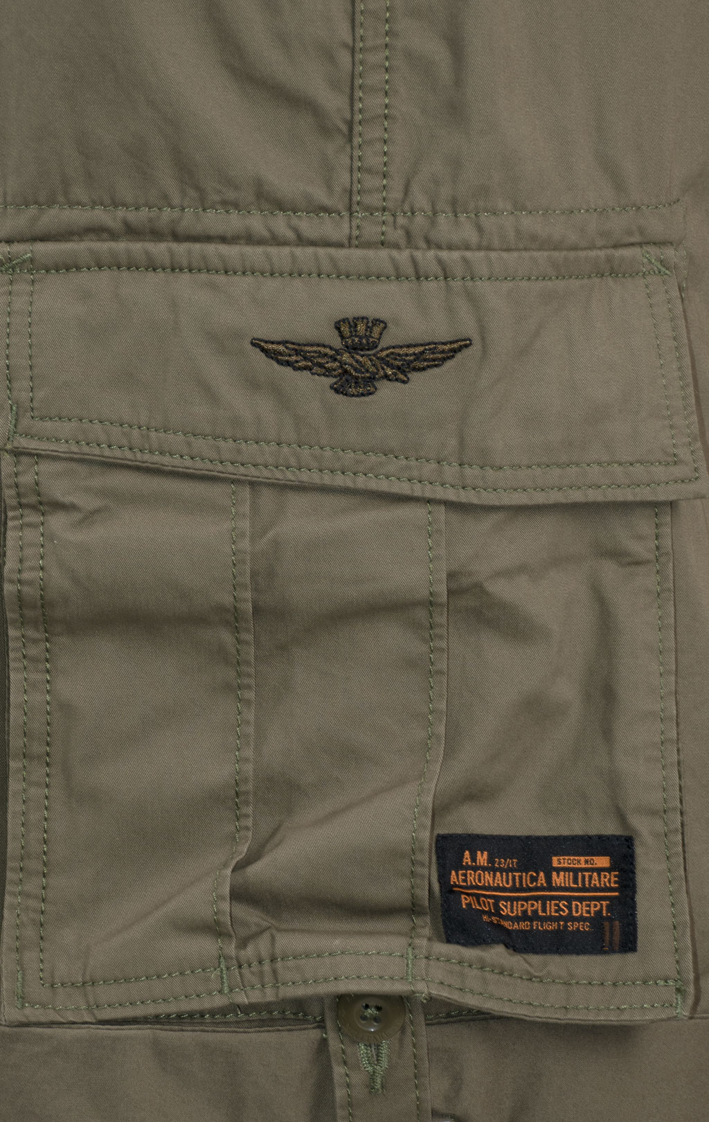 Шорты AERONAUTICA MILITARE big size SS 25 m/IN military olive (BE 250) 