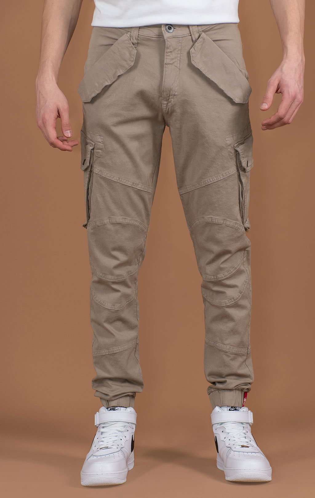 Брюки-карго ALPHA INDUSTRIES COMBAT LW vintage sand 