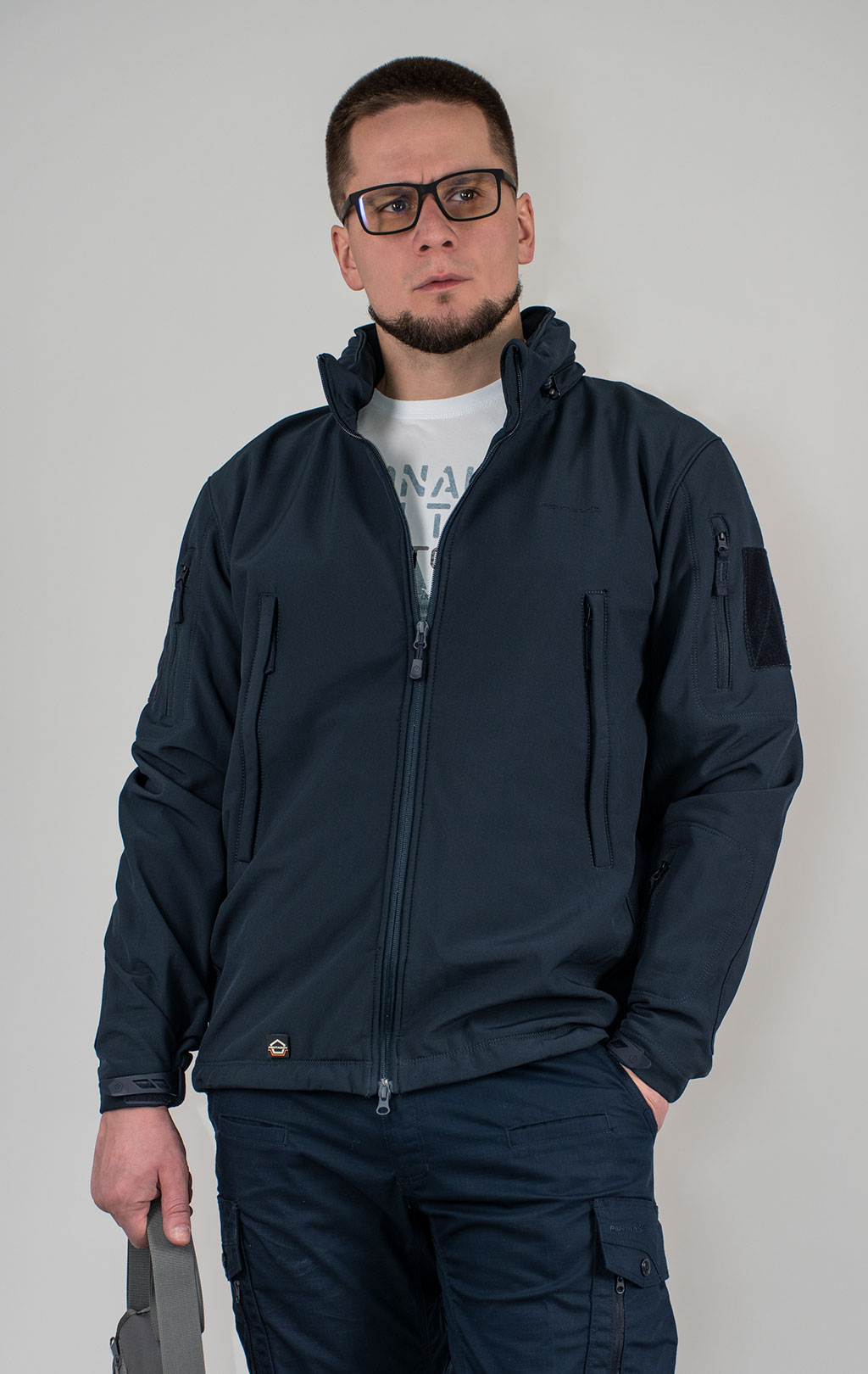 Куртка тактическая softshell Pentagon мембрана ARTAXES big size Soft Shell midnight blue 08011 