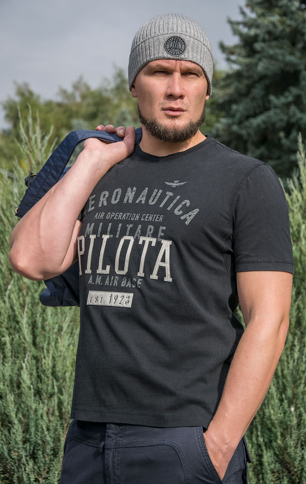 Футболка AERONAUTICA MILITARE FW 22/23/IN jet black (TS 2045) 