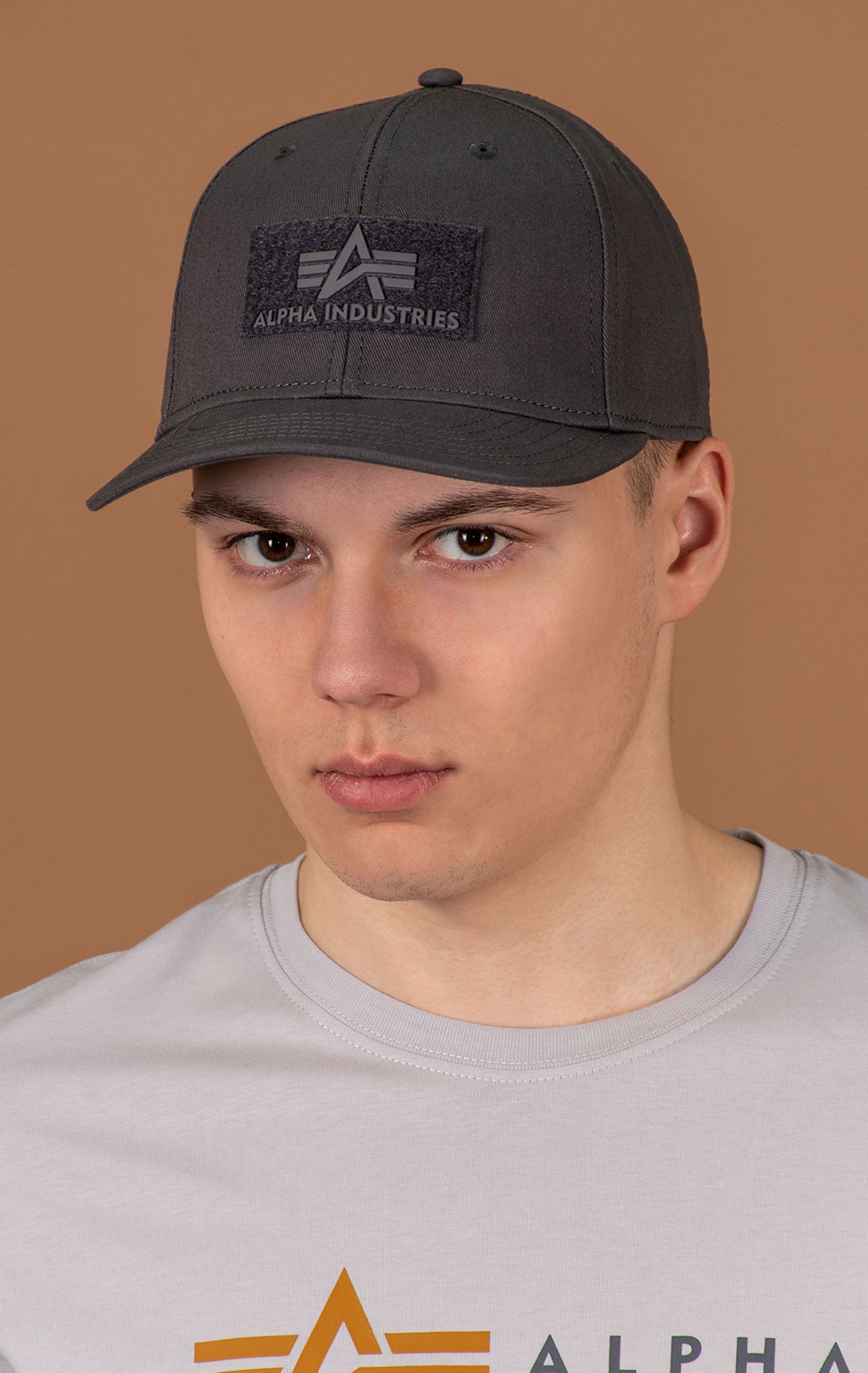 Бейсболка ALPHA INDUSTRIES VELCRO CAP vintage grey 