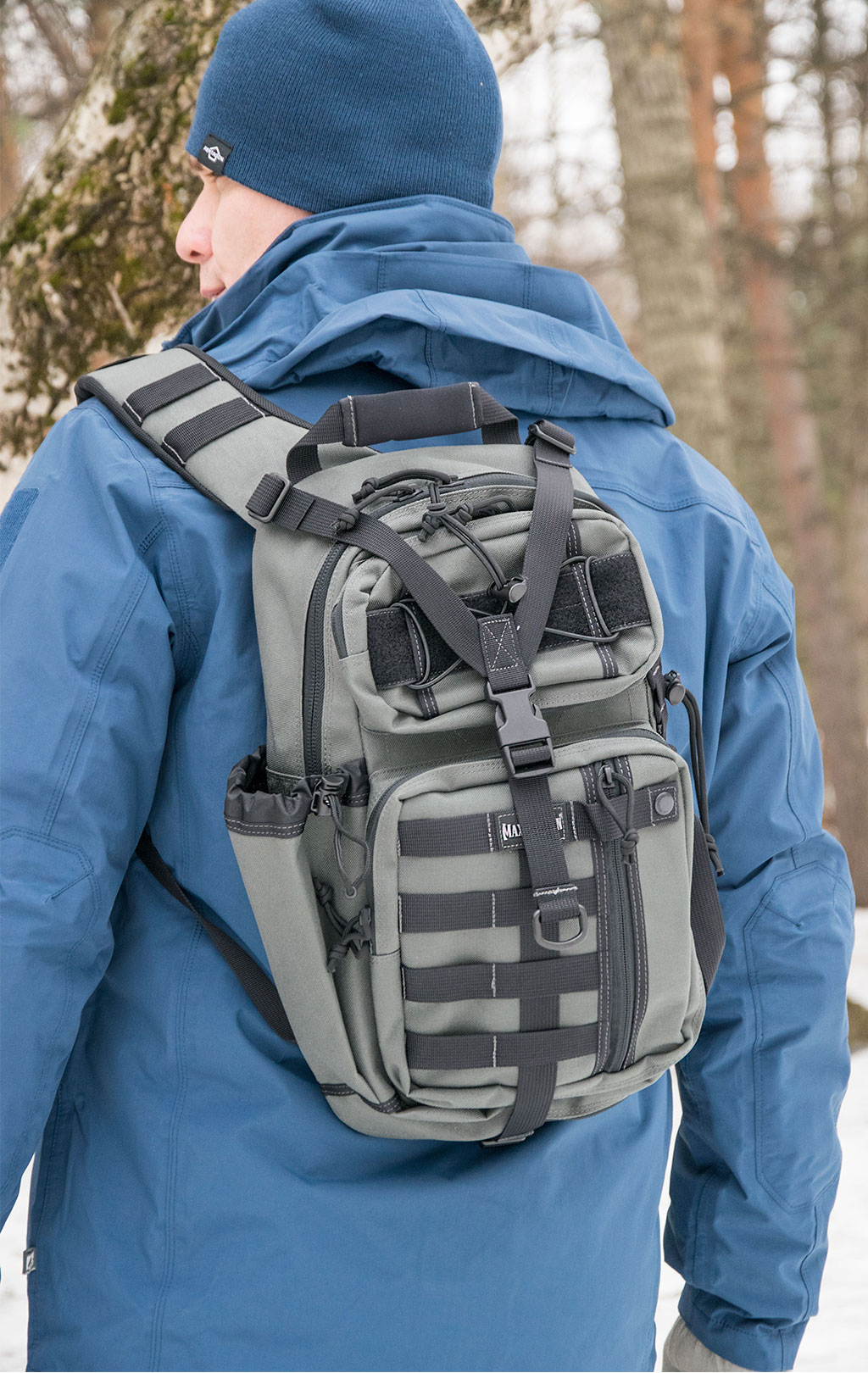 Рюкзак тактический однолямочный Maxpedition SITKA one strap grey wolf 