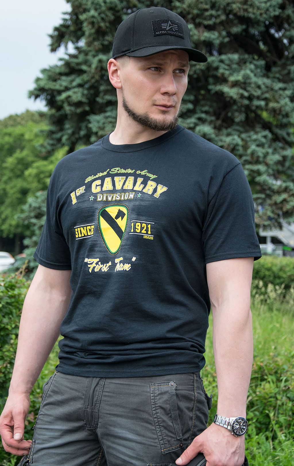 Футболка 7.62 1st CAVALRY black (528) 