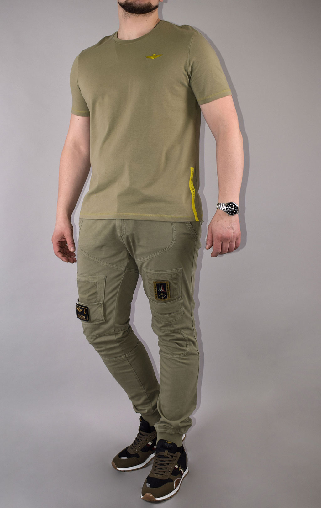 Футболка AERONAUTICA MILITARE SS 21/TR green (TS 1819) 