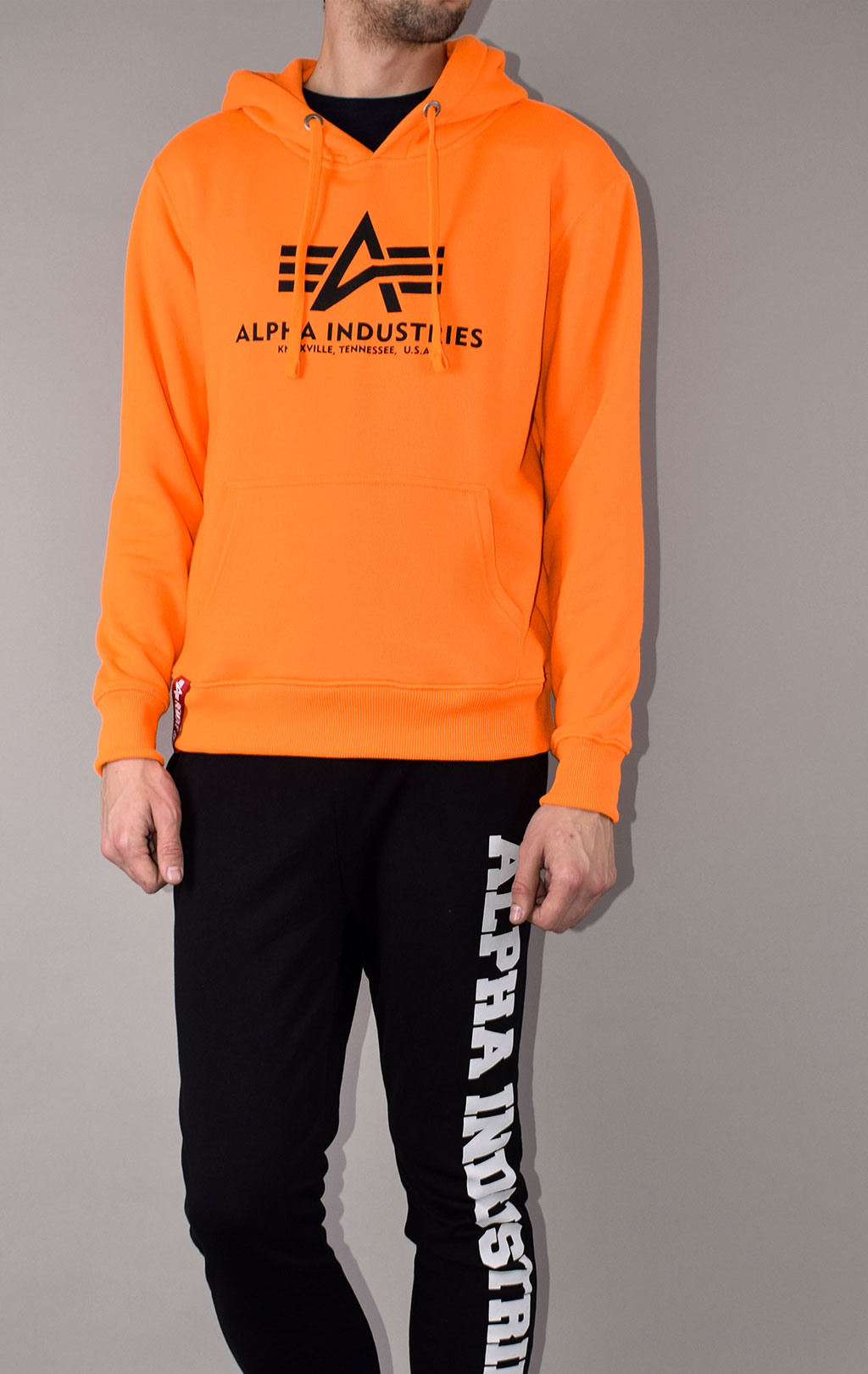 Толстовка ALPHA INDUSTRIES BASIC HOODY NEON neon/orange 