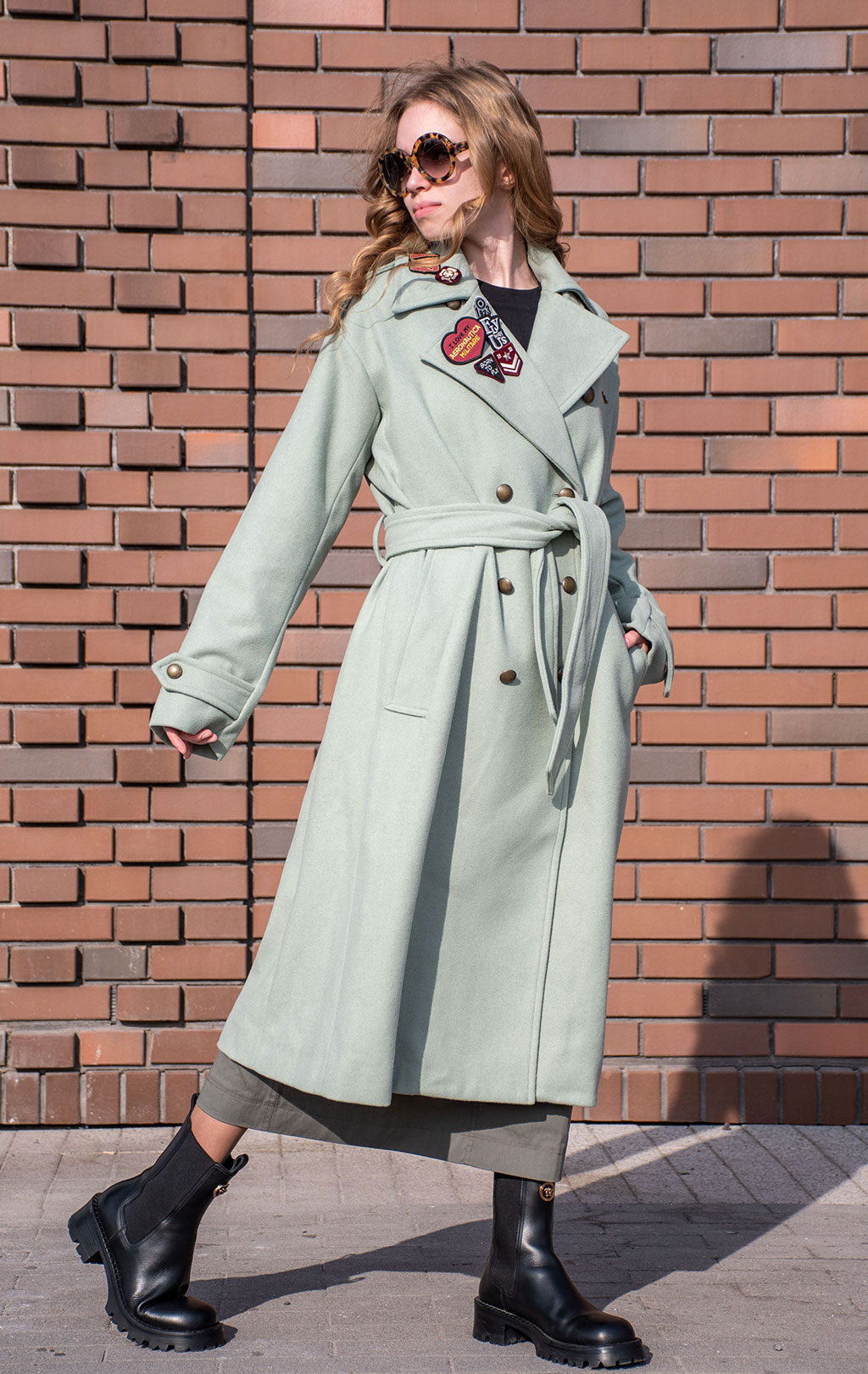 Женское пальто AERONAUTICA MILITARE FW 24/25/CN verde the (AB 2971) 