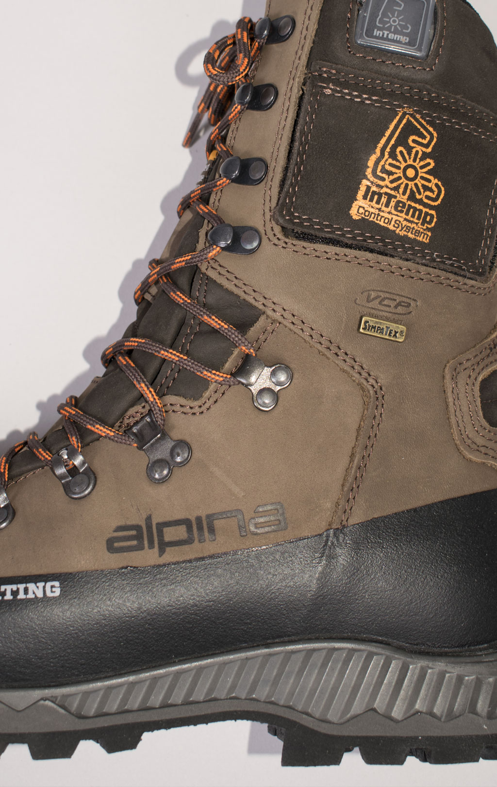 Ботинки зимние ALPINA Gore-Tex (Sympatex) HUNTER с эл.подогревом brown 