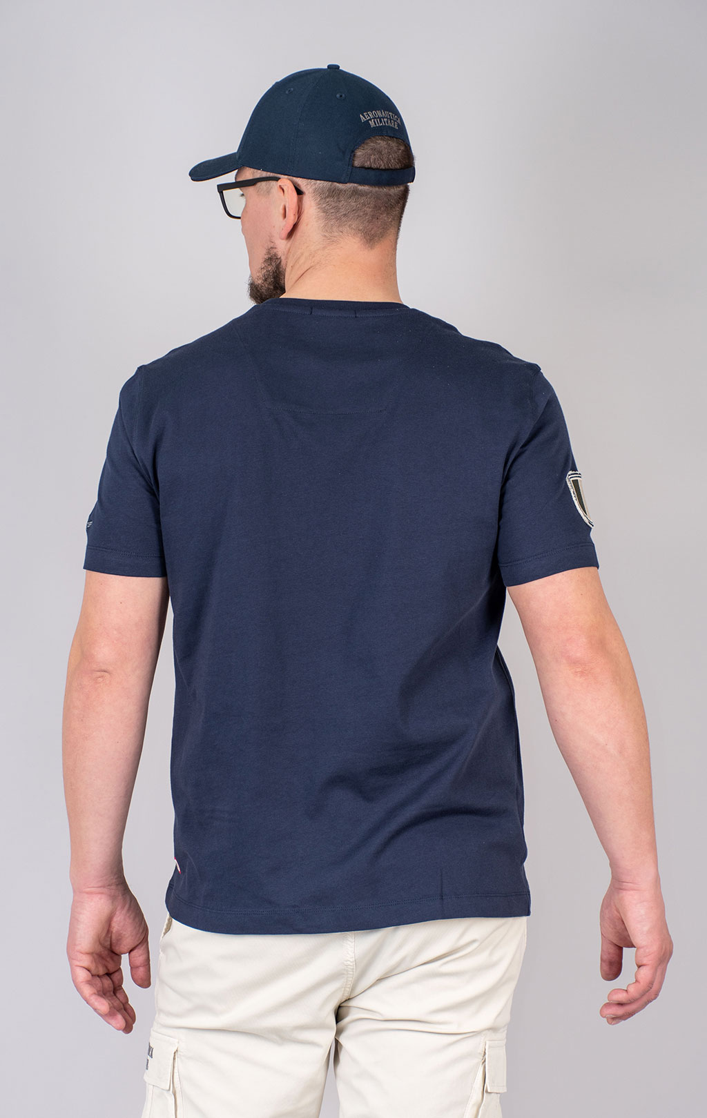 Футболка AERONAUTICA MILITARE SS 25 m/BD blue navy (TS 2411) 
