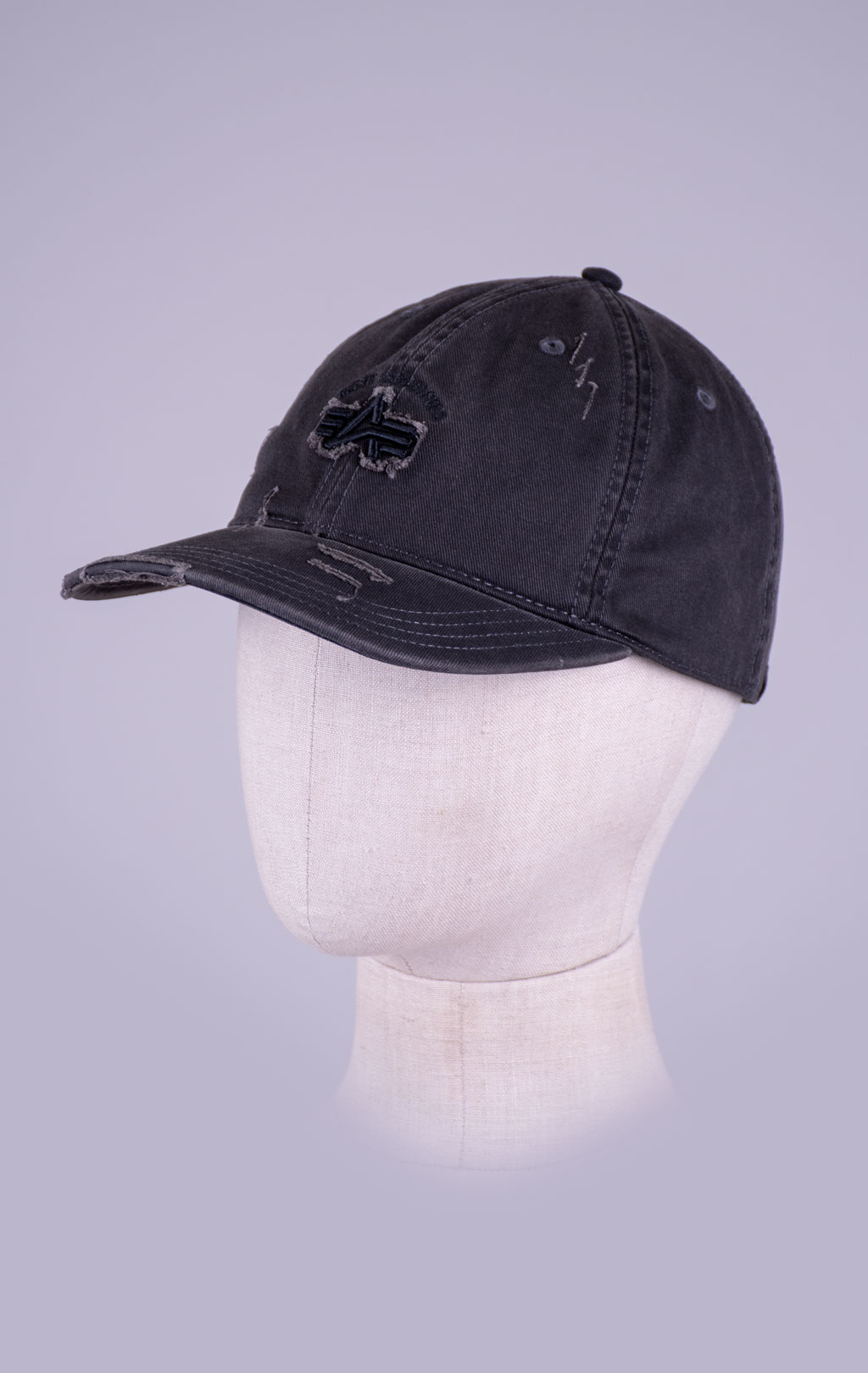 Бейсболка ALPHA INDUSTRIES ACID LOGO CAP black 