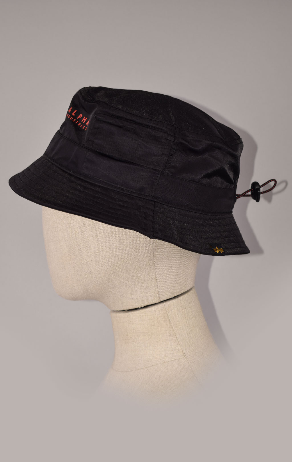 Панама ALPHA INDUSTRIES UTILITY BUCKET HAT black/red 