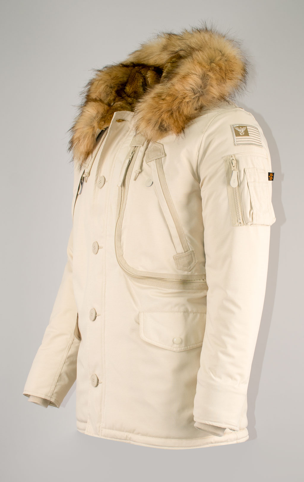 Аляска ALPHA INDUSTRIES POLAR vintage white 